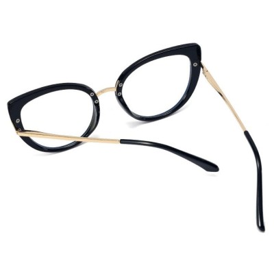 Okulary kocie do komputera damskie z filtrem BLUE Light zerówki 2582
