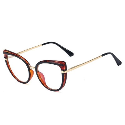 Okulary kocie do komputera damskie z filtrem BLUE Light zerówki 2582-1