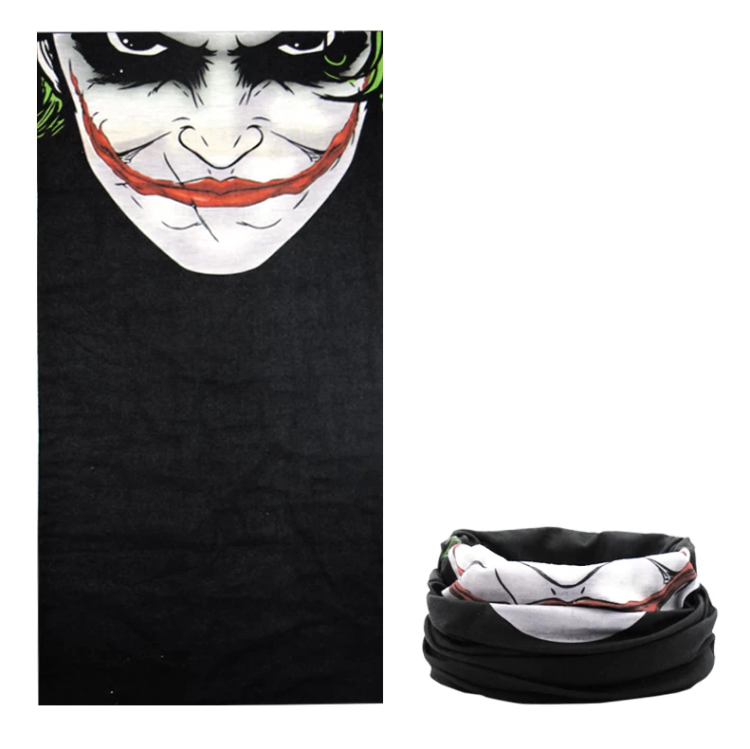 Cienki komin na głowę maska Bandama chusta JOKER FACE