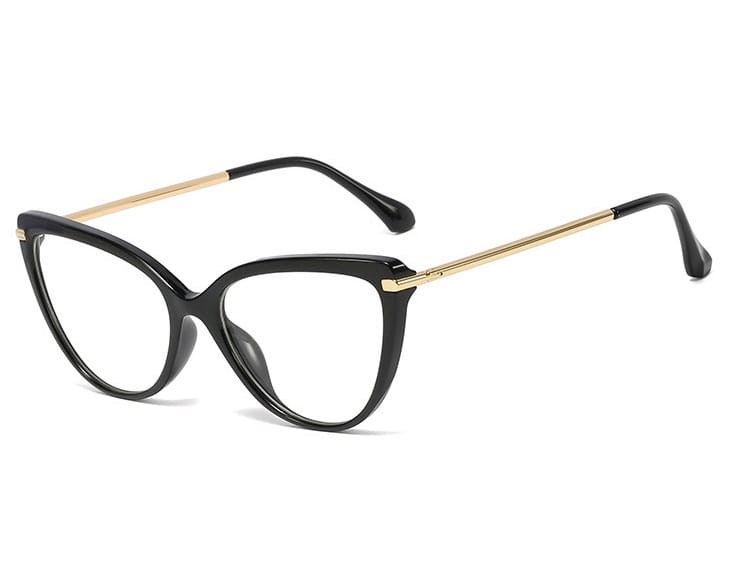 Okulary kocie do komputera damskie z filtrem BLUE Light zerówki 2563