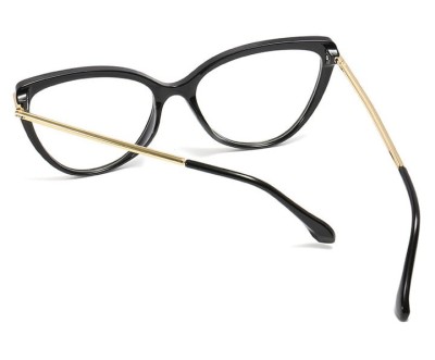 Okulary kocie do komputera damskie z filtrem BLUE Light zerówki 2563