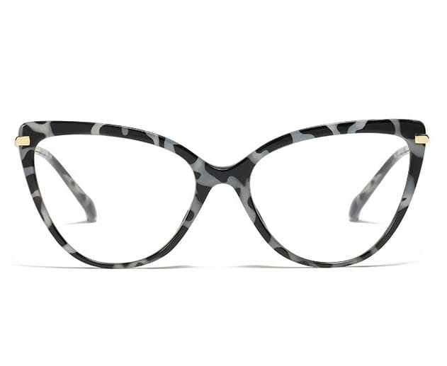 Okulary kocie do komputera damskie z filtrem BLUE Light zerówki 2563-4