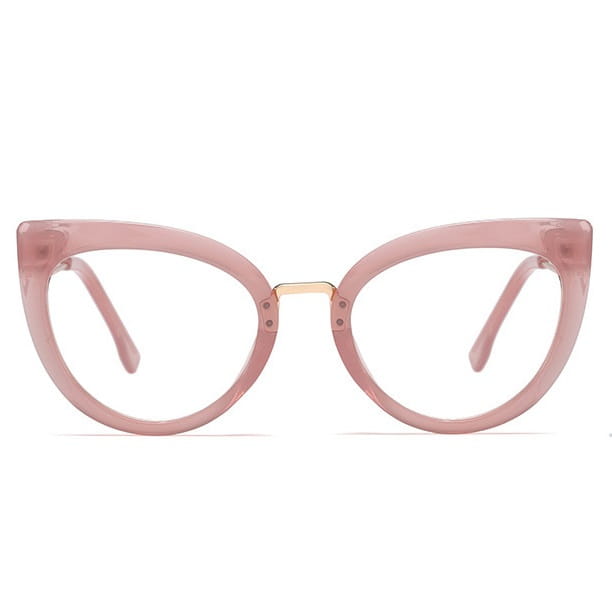 Okulary kocie do komputera damskie z filtrem BLUE Light zerówki 2570-3