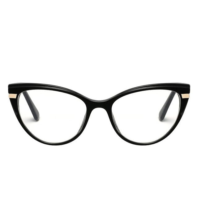 Okulary kocie do komputera damskie z filtrem BLUE Light zerówki 2567