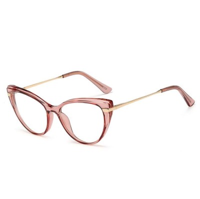 Okulary kocie do komputera damskie z filtrem BLUE Light zerówki 2567-2