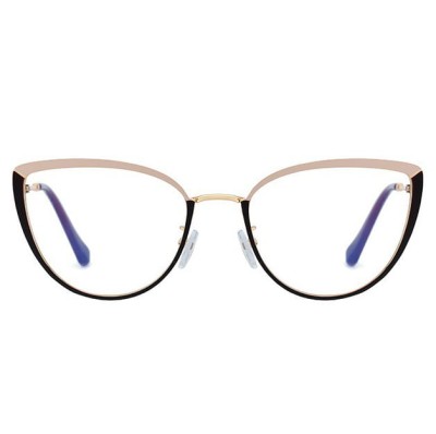 Okulary kocie do komputera damskie z filtrem BLUE Light zerówki 2583-1