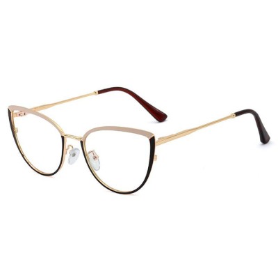 Okulary kocie do komputera damskie z filtrem BLUE Light zerówki 2583-1