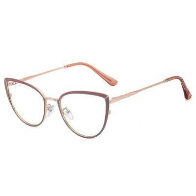 Okulary kocie do komputera damskie z filtrem BLUE Light zerówki 2583-2