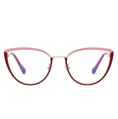 Okulary kocie do komputera damskie z filtrem BLUE Light zerówki 2583-3