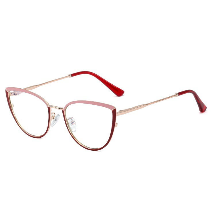 Okulary kocie do komputera damskie z filtrem BLUE Light zerówki 2583-3