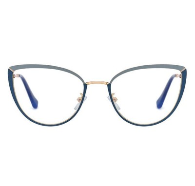 Okulary kocie do komputera damskie z filtrem BLUE Light zerówki 2583-4