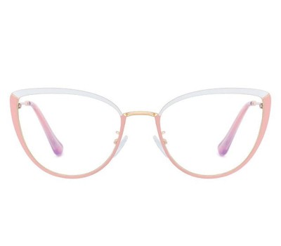 Okulary kocie do komputera damskie z filtrem BLUE Light zerówki 2583-5