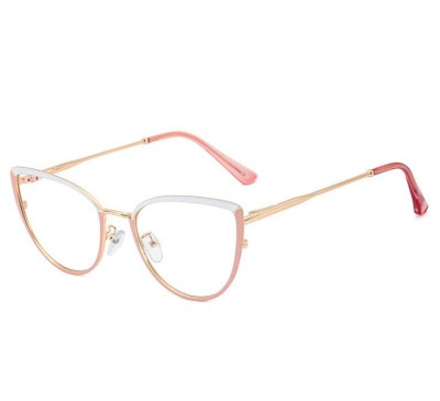 Okulary kocie do komputera damskie z filtrem BLUE Light zerówki 2583-5
