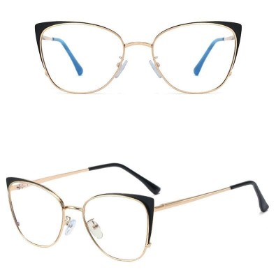 Okulary kocie do komputera damskie z filtrem BLUE Light zerówki 2585