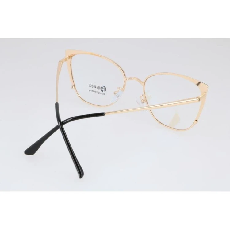 Okulary kocie do komputera damskie z filtrem BLUE Light zerówki 2585
