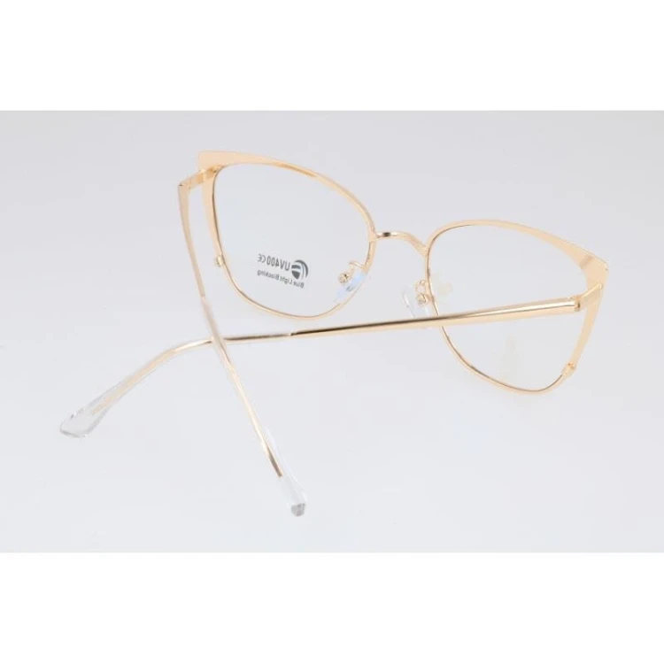 Okulary kocie do komputera damskie z filtrem BLUE Light zerówki 2585-1