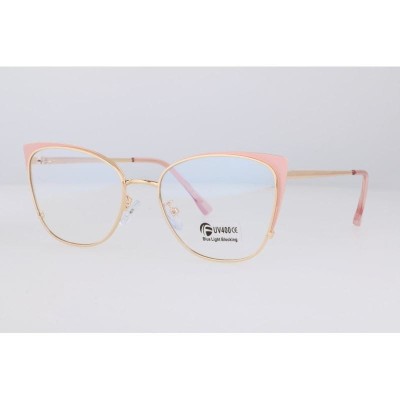 Okulary kocie do komputera damskie z filtrem BLUE Light zerówki 2585-2