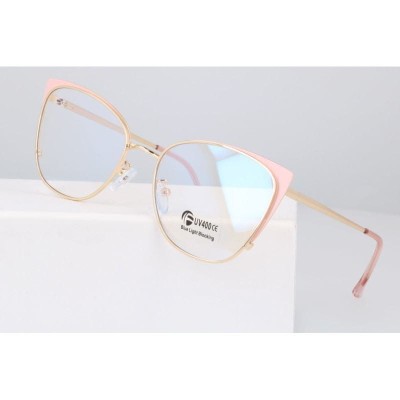 Okulary kocie do komputera damskie z filtrem BLUE Light zerówki 2585-2