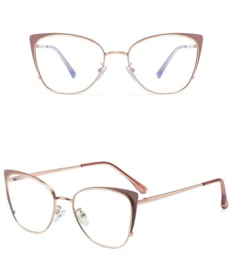 Okulary kocie do komputera damskie z filtrem BLUE Light zerówki 2585-5