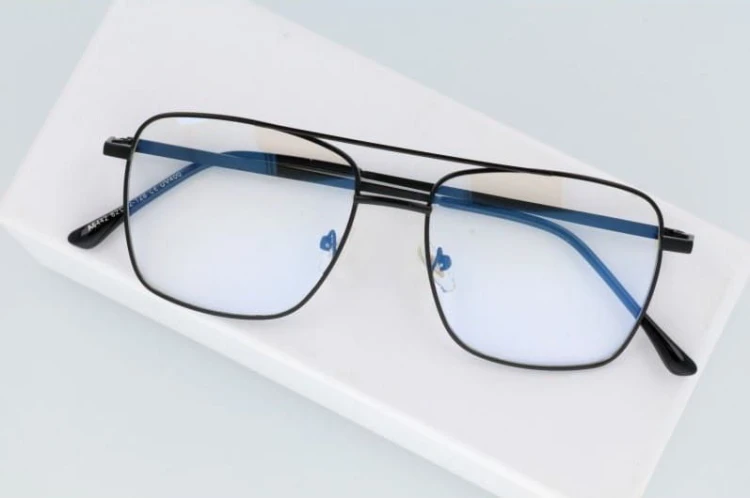 Okulary pilotki zerówki filtr Blue Light do komputera 2560-4