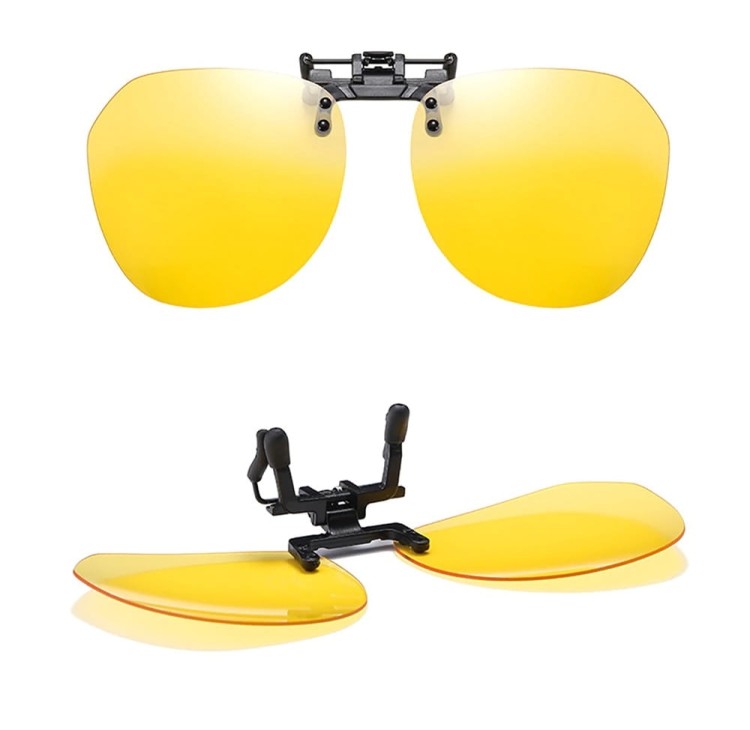 Żółte Rozjaśniające Nakładki na okulary korekcyjne z polaryzacją NA-203