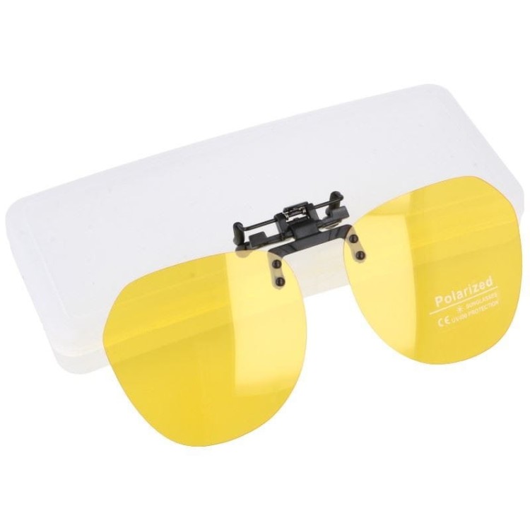 Żółte Rozjaśniające Nakładki na okulary korekcyjne z polaryzacją NA-203