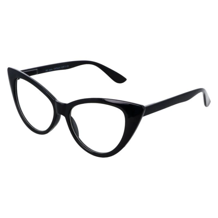 Okulary kocie oczy damskie zerówki ST212