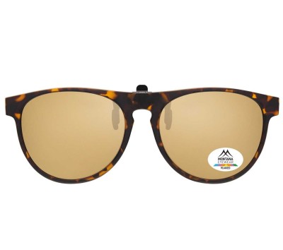 Nakładki polaryzacyjne na okulary korekcyjne Montana C66B lustrzane panterkowe