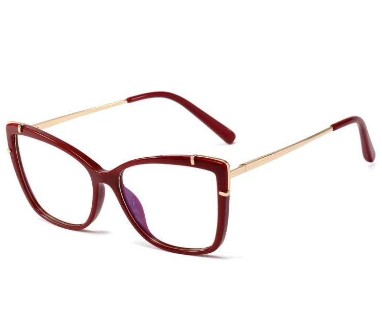 Okulary kocie do komputera damskie z filtrem BLUE Light zerówki 2587-2 (wideo)