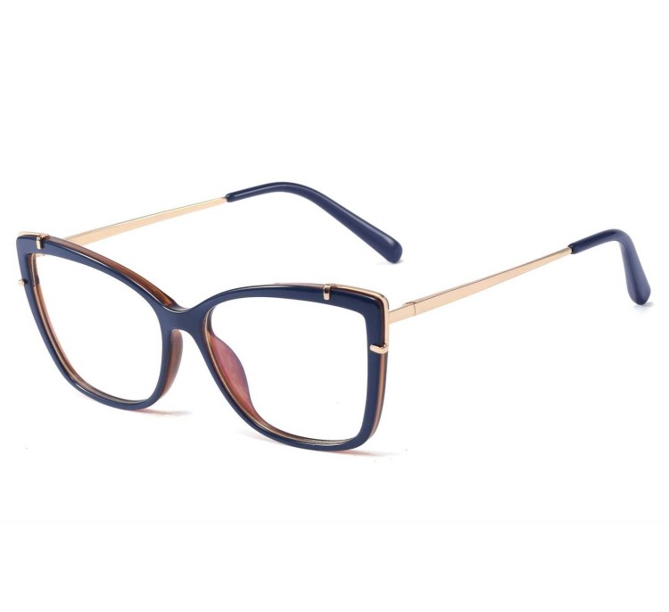 Okulary kocie do komputera damskie z filtrem BLUE Light zerówki 2587-1 (wideo)