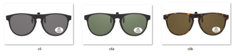 Nakładki polaryzacyjne na okulary korekcyjne Montana C6A