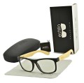 Drewniane okulary z filtrem BLUE LIGHT zerówki do komputera EST-113K-1M