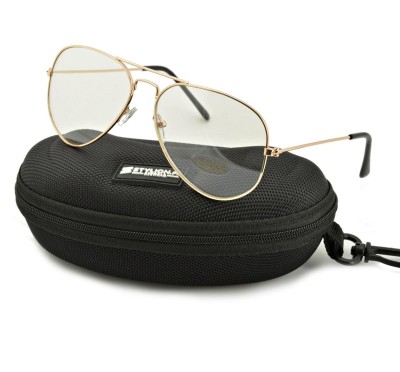 Złote pilotki okulary Zerówki Aviator 1910-1