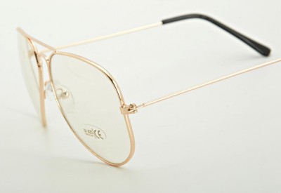 Złote pilotki okulary Zerówki Aviator 1910-1