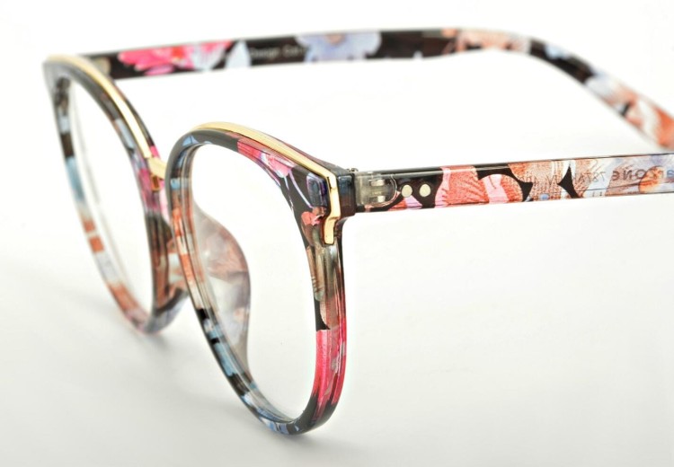 Okulary Kocie Oczy Korekcyjne z Antyrefleksem Zerówki POL-BLF-727AK