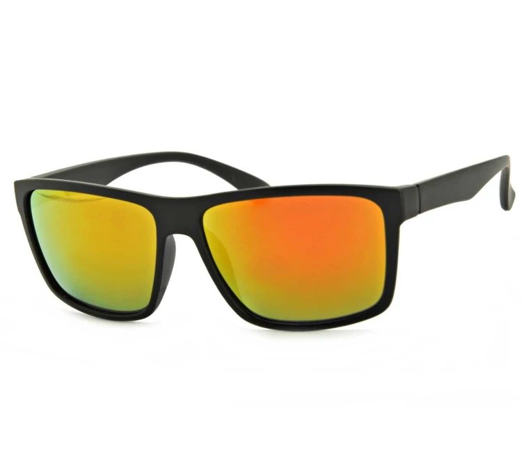 Okulary przeciwsłoneczne nerdy lustra czarne STD-16