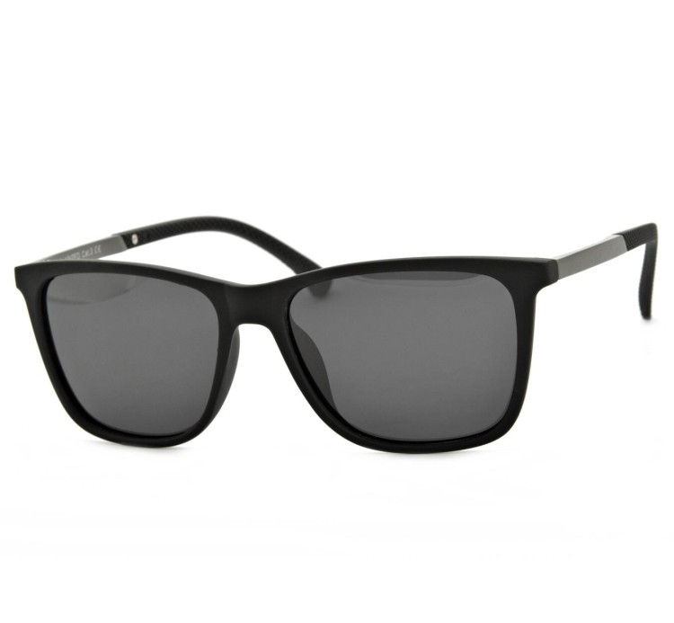 Okulary przeciwsłoneczne męskie polaryzacyjne Nerdy czarne POL-760A