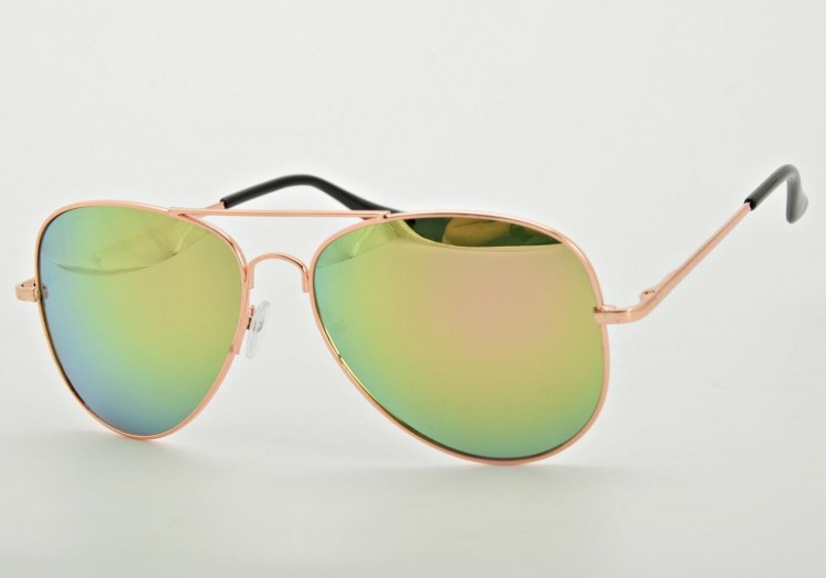Okulary przeciwsłoneczne aviator pilotki lustrzane STD-90