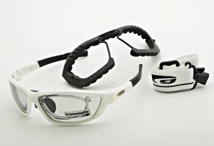 Fotochromowe okulary rowerowe przeciwsłoneczne GOGGLE T421-3R Korekcja + Pasek + Gąbka