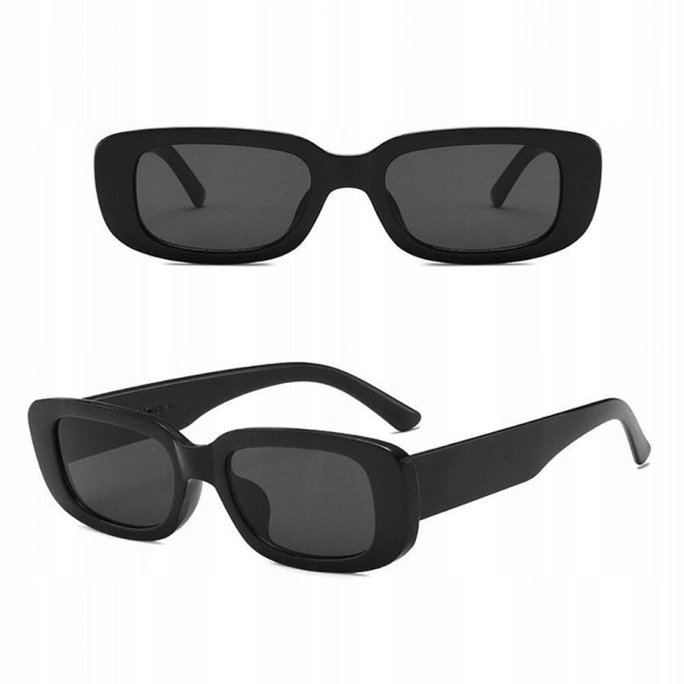 Damskie okulary przeciwsłoneczne prostokątne retro STL11