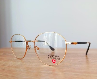 Okulary korekcyjne oprawki optyczne zerówki Montana MM593B złote