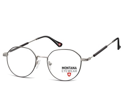 Okulary korekcyjne oprawki optyczne zerówki Montana MM593F grafitowe