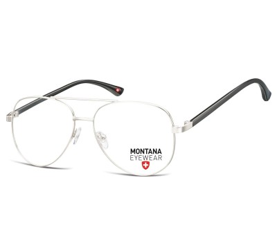 Okulary korekcyjne oprawki optyczne zerówki Montana MM599A srebrne
