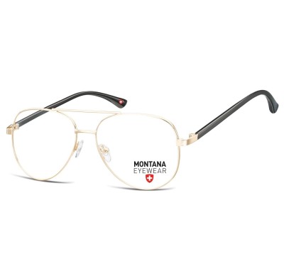 Okulary korekcyjne oprawki optyczne zerówki Montana MM599C złote