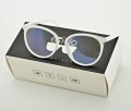 Białe okulary damskie z filtrem BLUE LIGHT do komputera zerówki EST-109K-5