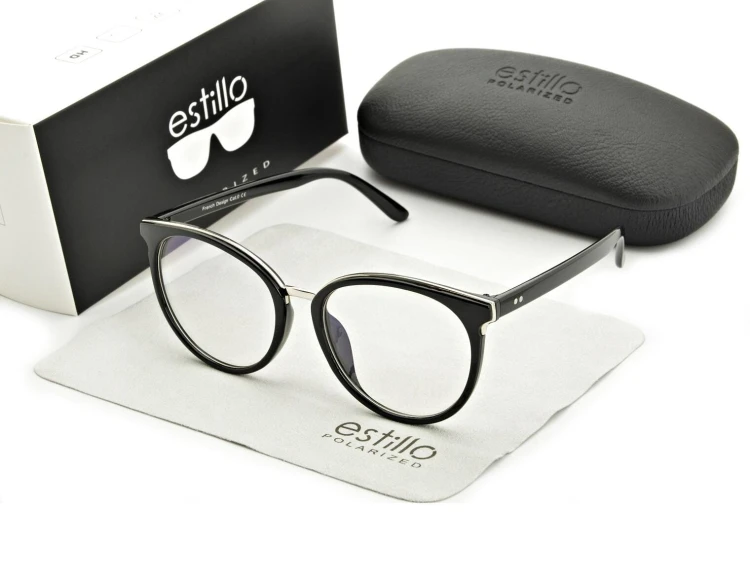 Okulary damskie z filtrem BLUE LIGHT do komputera zerówki EST-109K-1 Estillo
