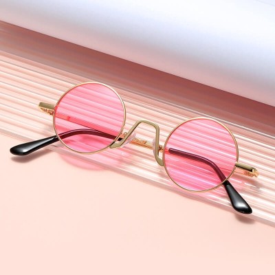 Okulary przeciwsłoneczne stalowe Okrągłe Lenonki UV400 SKK-01D