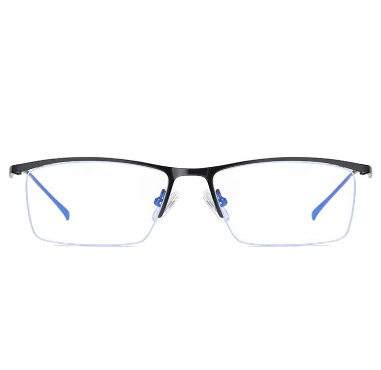 Żyłkowe okulary do komputera męskie TV smartfona BLUE LIGHT zerówki czarne 2597A