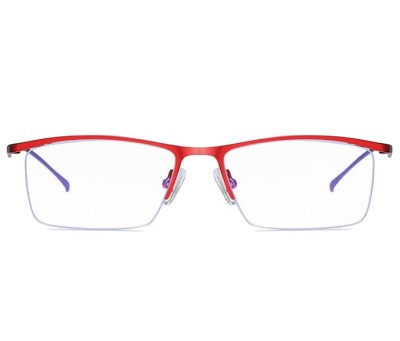 Okulary pod żyłkę do komputera TV smartfona BLUE LIGHT zerówki bordowe 2597B