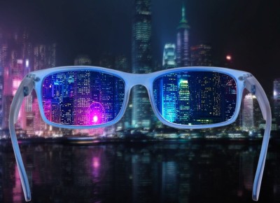 Okulary z filtrem niebieskim do czytania i komputera moc: +3.00 granatowe BLFBOX83C